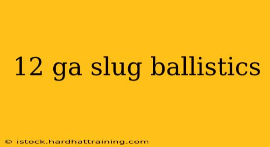 12 ga slug ballistics