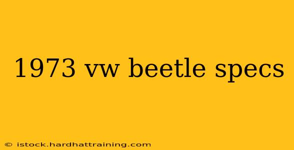 1973 vw beetle specs