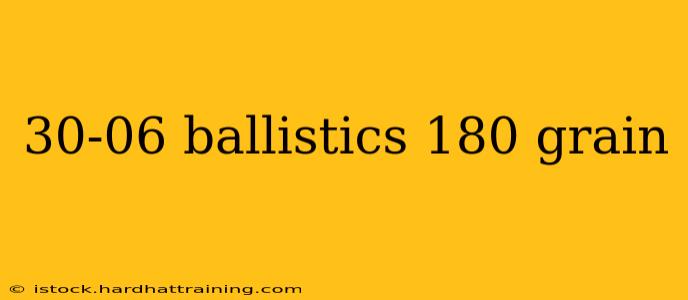 30-06 ballistics 180 grain