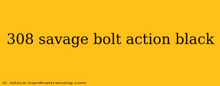 308 savage bolt action black