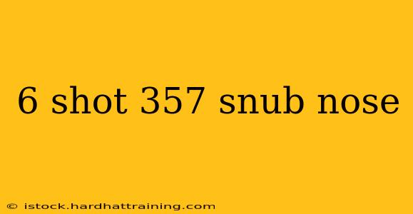 6 shot 357 snub nose