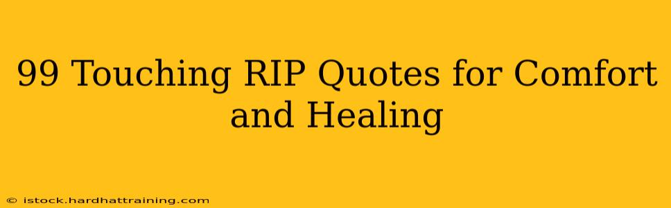 99 Touching RIP Quotes for Comfort and Healing
