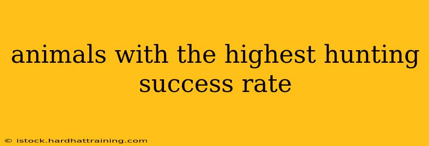 animals with the highest hunting success rate