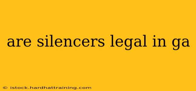 are silencers legal in ga