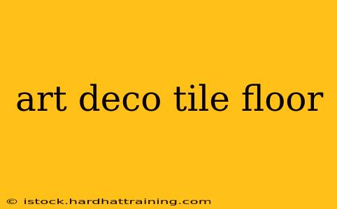 art deco tile floor