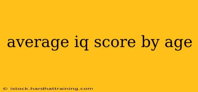 average iq score by age