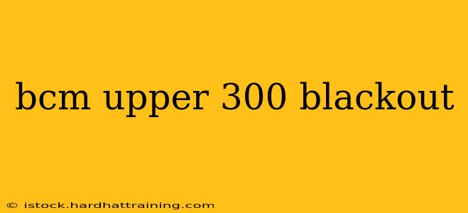 bcm upper 300 blackout