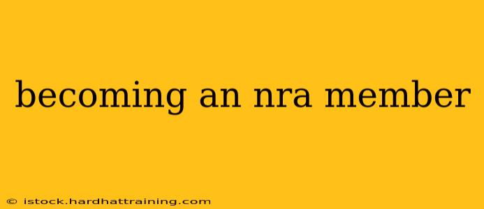 becoming an nra member