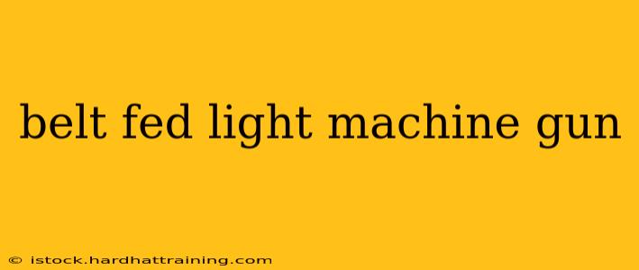 belt fed light machine gun