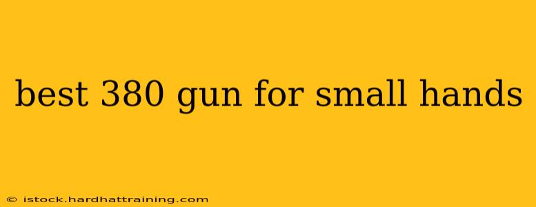 best 380 gun for small hands