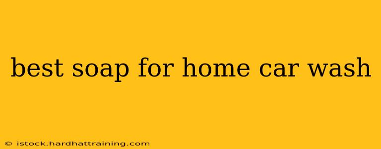 best soap for home car wash