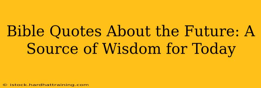 Bible Quotes About the Future: A Source of Wisdom for Today