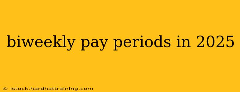 biweekly pay periods in 2025