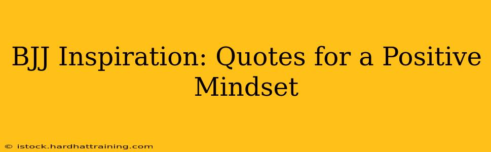 BJJ Inspiration: Quotes for a Positive Mindset
