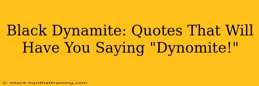 Black Dynamite: Quotes That Will Have You Saying "Dynomite!"