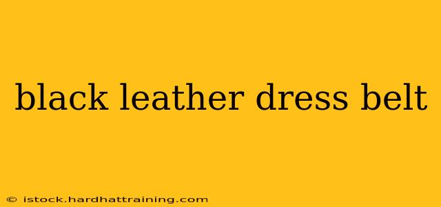 black leather dress belt
