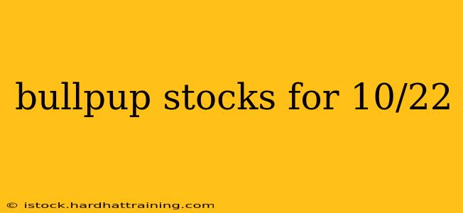 bullpup stocks for 10/22