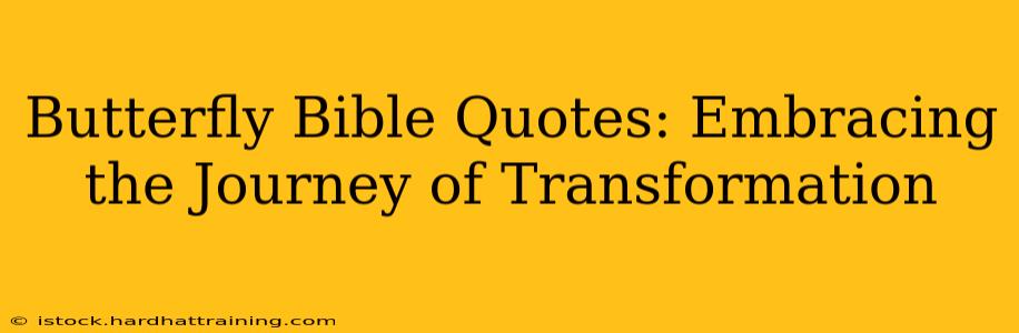 Butterfly Bible Quotes: Embracing the Journey of Transformation