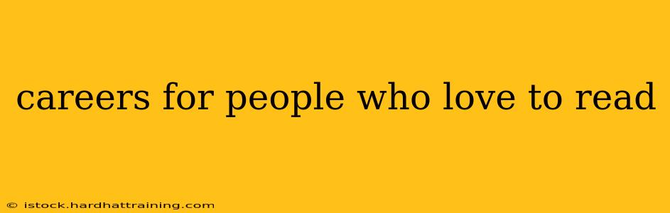 careers for people who love to read