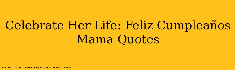Celebrate Her Life: Feliz Cumpleaños Mama Quotes