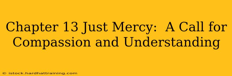 Chapter 13 Just Mercy:  A Call for Compassion and Understanding
