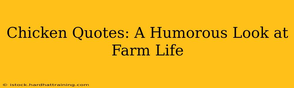 Chicken Quotes: A Humorous Look at Farm Life