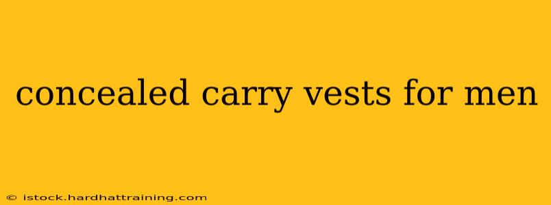 concealed carry vests for men