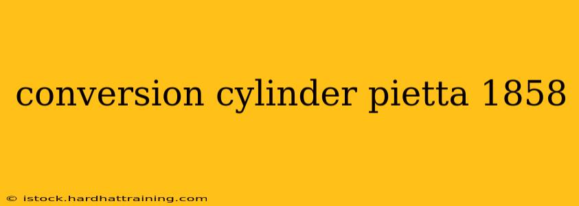 conversion cylinder pietta 1858