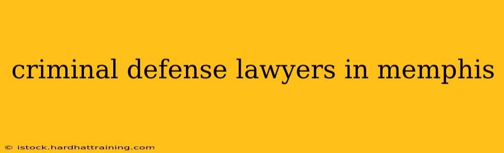 criminal defense lawyers in memphis