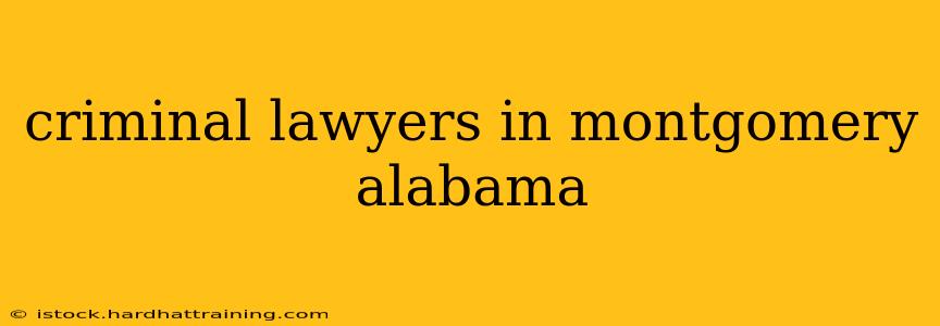 criminal lawyers in montgomery alabama