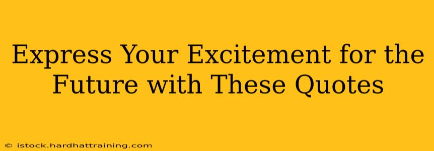 Express Your Excitement for the Future with These Quotes