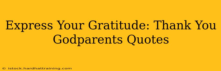Express Your Gratitude: Thank You Godparents Quotes