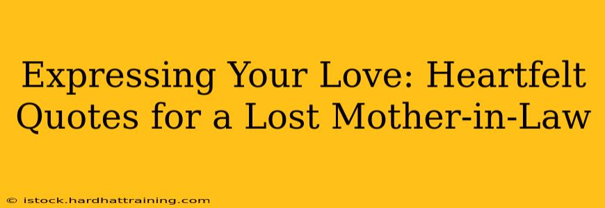 Expressing Your Love: Heartfelt Quotes for a Lost Mother-in-Law