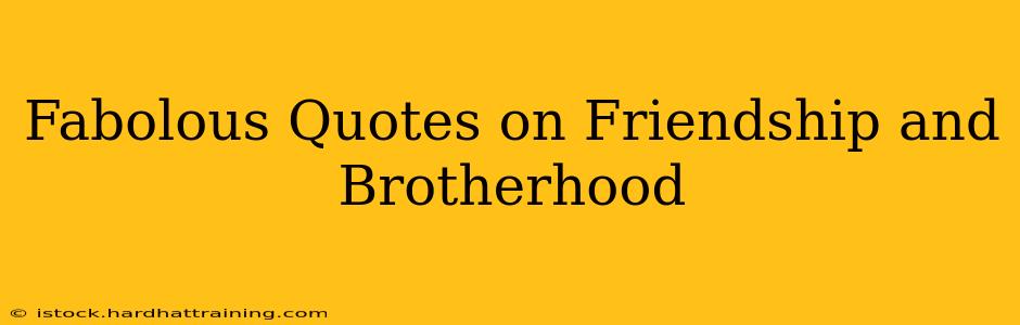 Fabolous Quotes on Friendship and Brotherhood