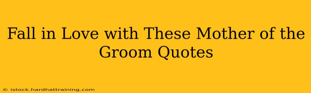Fall in Love with These Mother of the Groom Quotes