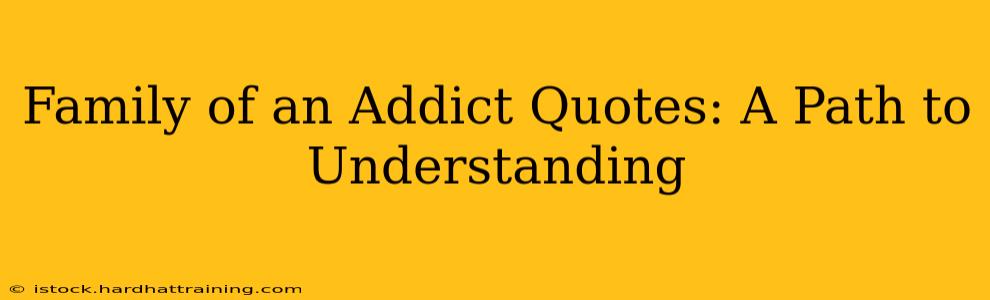 Family of an Addict Quotes: A Path to Understanding
