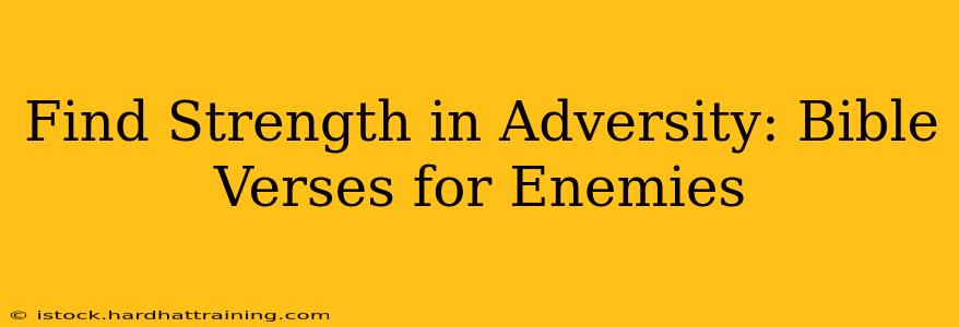 Find Strength in Adversity: Bible Verses for Enemies