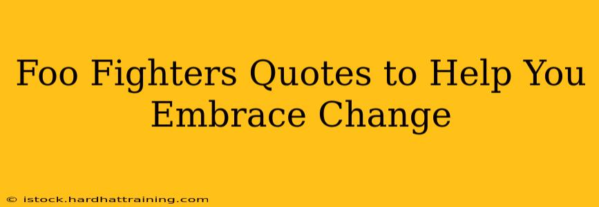 Foo Fighters Quotes to Help You Embrace Change