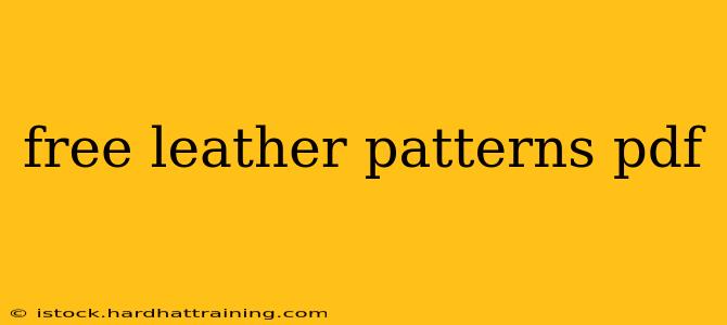 free leather patterns pdf