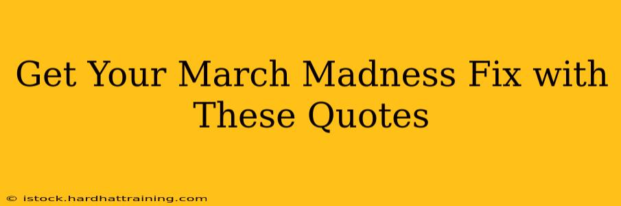 Get Your March Madness Fix with These Quotes