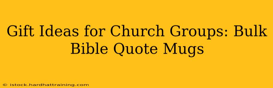 Gift Ideas for Church Groups: Bulk Bible Quote Mugs
