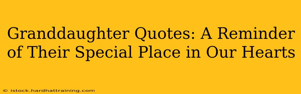 Granddaughter Quotes: A Reminder of Their Special Place in Our Hearts