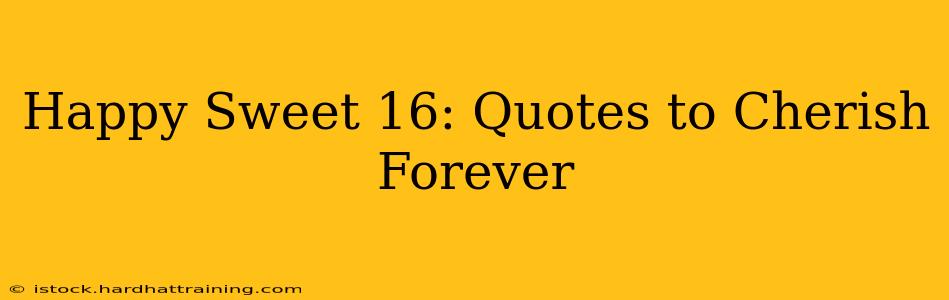 Happy Sweet 16: Quotes to Cherish Forever