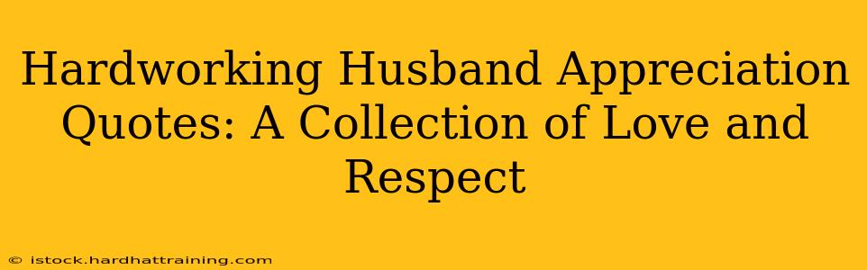 Hardworking Husband Appreciation Quotes: A Collection of Love and Respect