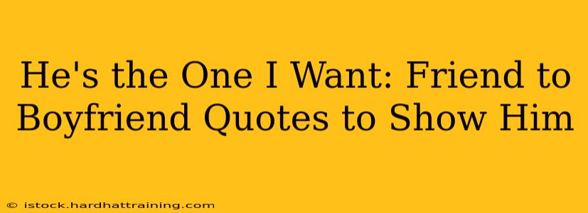 He's the One I Want: Friend to Boyfriend Quotes to Show Him