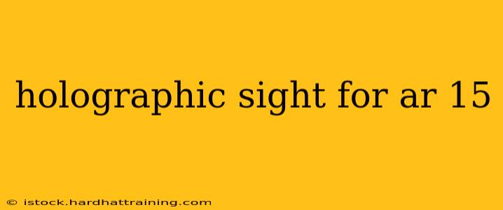 holographic sight for ar 15