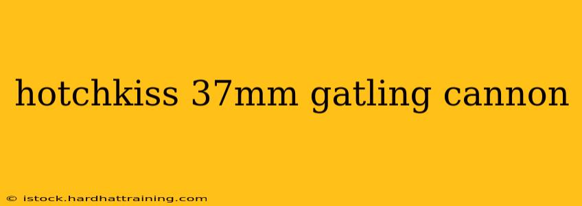 hotchkiss 37mm gatling cannon