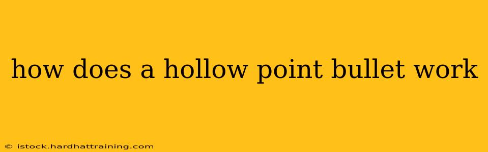 how does a hollow point bullet work