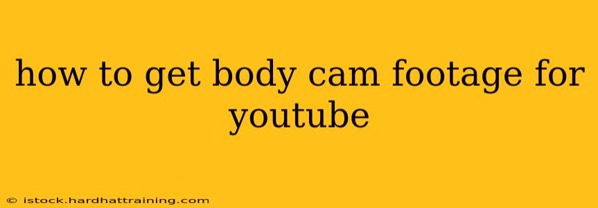 how to get body cam footage for youtube