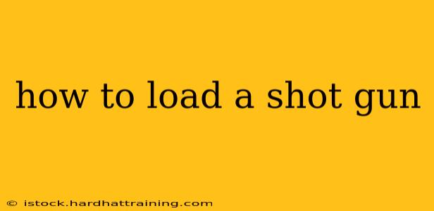 how to load a shot gun